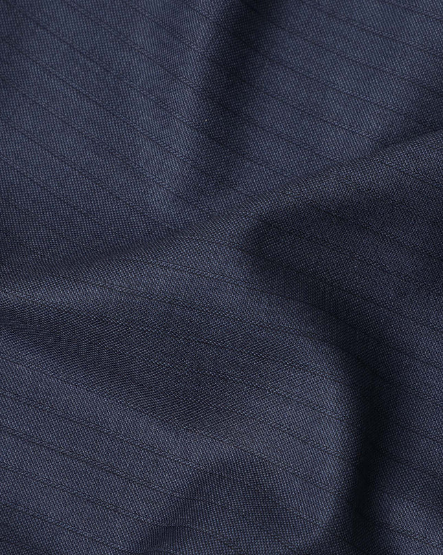 Blue English Wool Suiting 150cm | British