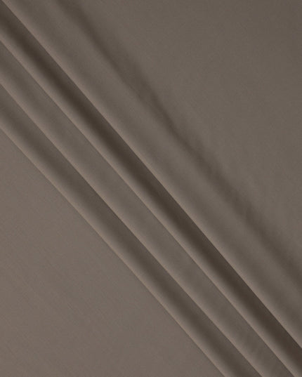 Brown Premium Super 160's English Wool & Cashmere Suiting Fabric, Width 150 Cms, Made in United Kingdom-D25019