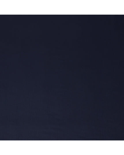 Navy Blue Premium Super 130's English Wool & Cashmere Suiting Fabric, Width 150 Cms, Made in United Kingdom-D25017