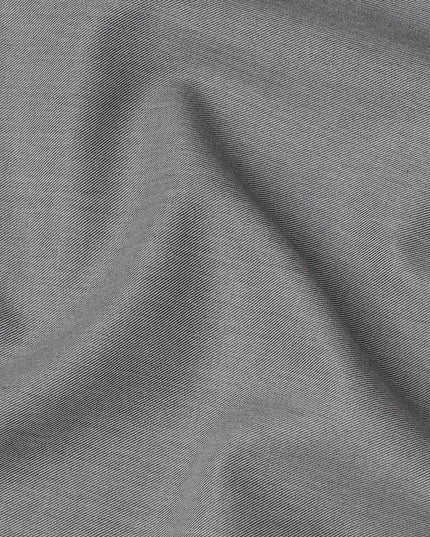 Light Grey Premium Super 160's English Wool & Cashmere Suiting Fabric, Width 150 Cms, Made in United Kingdom-D25023