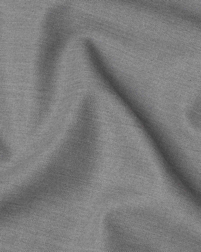 Light Grey Premium Super 160's English Wool & Cashmere Suiting Fabric, Width 150 Cms, Made in United Kingdom-D25023