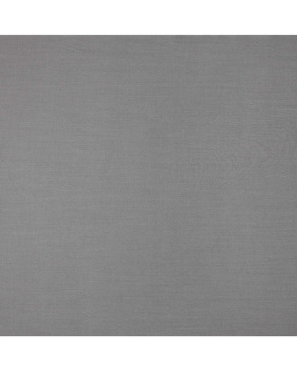 Light Grey Premium Super 160's English Wool & Cashmere Suiting Fabric, Width 150 Cms, Made in United Kingdom-D25023
