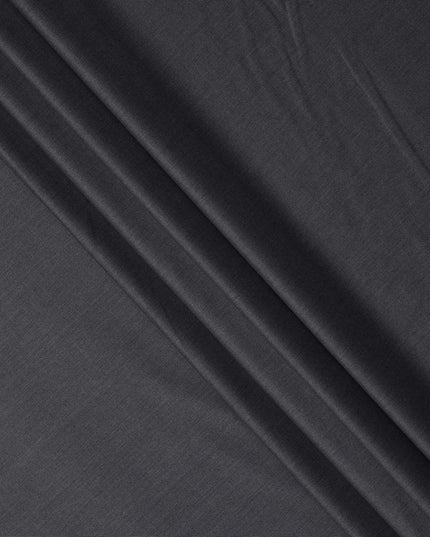 Charcoal Premium Super 160's English Wool & Cashmere Suiting Fabric, Width 150 Cms, Made in United Kingdom-D25022