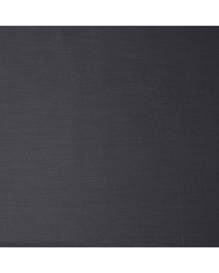 Charcoal Premium Super 160's English Wool & Cashmere Suiting Fabric, Width 150 Cms, Made in United Kingdom-D25022