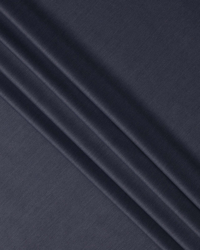 Navy Premium Super 160's English Wool & Cashmere Suiting Fabric, Width 150 Cms, Made in United Kingdom-D25020