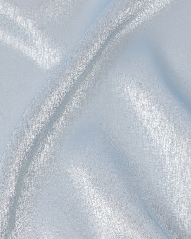 Ice Blue Premium French Silk Lame Fabric, 110 Cms, France-D25124