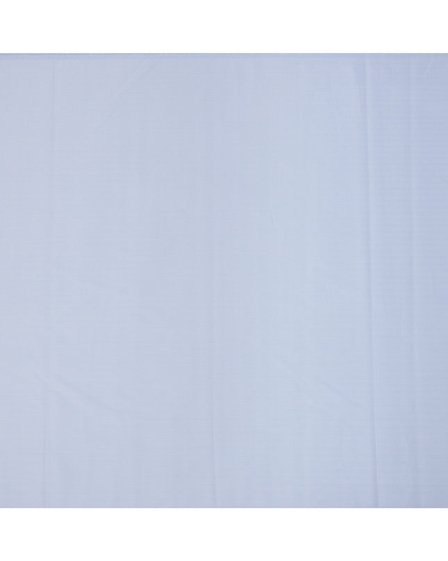 Light Blue Herringbone Weave Premium 100% Swiss Cotton Shirting Fabric, 150 Cms, Switzerland-D24692