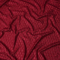 Red Geometric Cotton Silk Embroidery Fabric 140cm