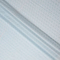 Blue Geometric Cotton Silk Embroidery Fabric 140cm