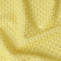 Yellow Sequin Embroidered Polka Dot Pattern Synthetic Viscose Fabric, 110 Cms Width, Made in India-D26378