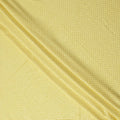 Yellow Sequin Embroidered Polka Dot Pattern Synthetic Viscose Fabric, 110 Cms Width, Made in India-D26378