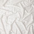 White Floral Cotton Silk Embroidery Fabric 140cm