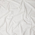 White Self Design Viscose Fabric 140cm