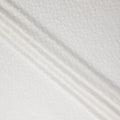 White Self Design Viscose Fabric 140cm