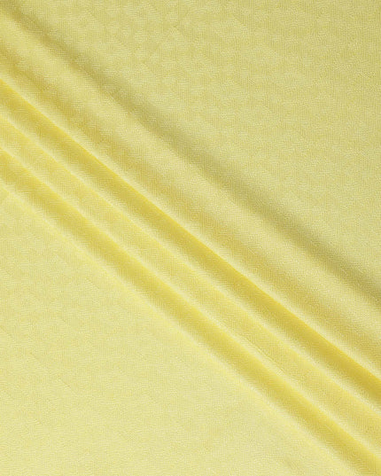Yellow Self Design Viscose Fabric 140cm