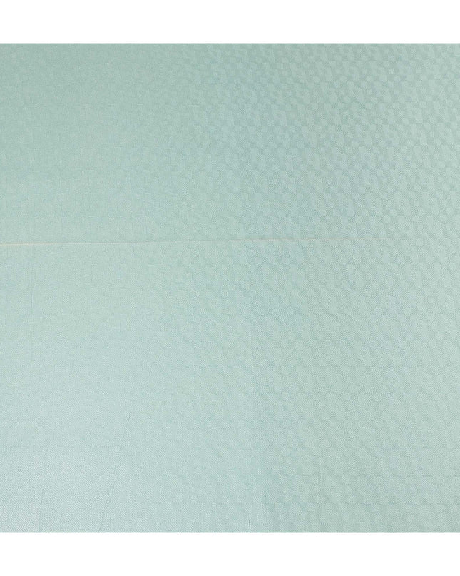 Green Self Design Viscose Fabric 140cm