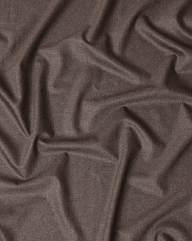 Super 150 Brown Italian Wool Suiting Fabric 150cm