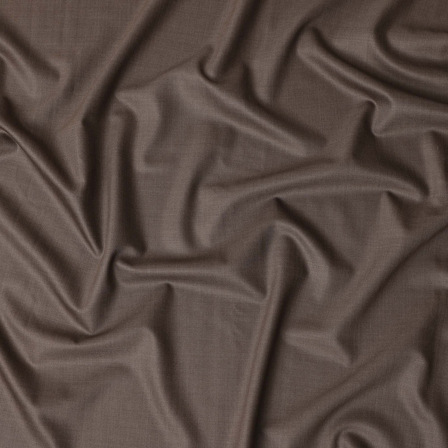 Super 150 Brown Italian Wool Suiting Fabric 150cm