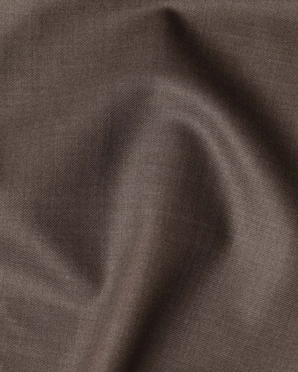 Super 150 Brown Italian Wool Suiting Fabric 150cm