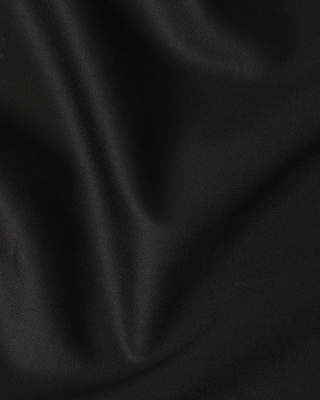 Super 150 Black Italian Wool Suiting Fabric 150cm