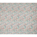 Aqua Blue Floral Printed Cotton Lawn Fabric 110 Cms Width India-D27763 - Regal Fabrics
