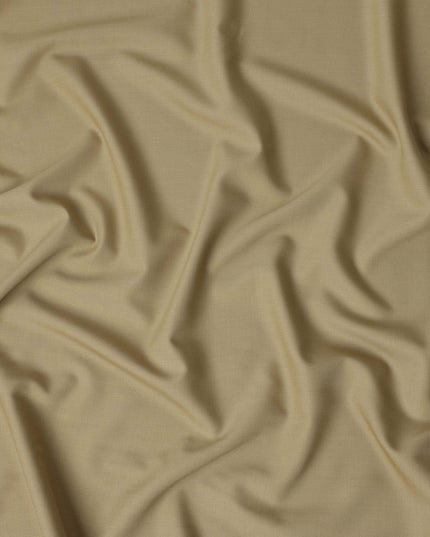 Beige Super 120s Wool Suiting Fabric