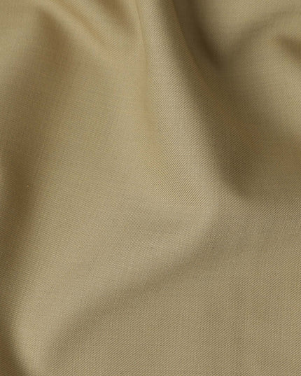 Beige Super 120s Wool Suiting Fabric