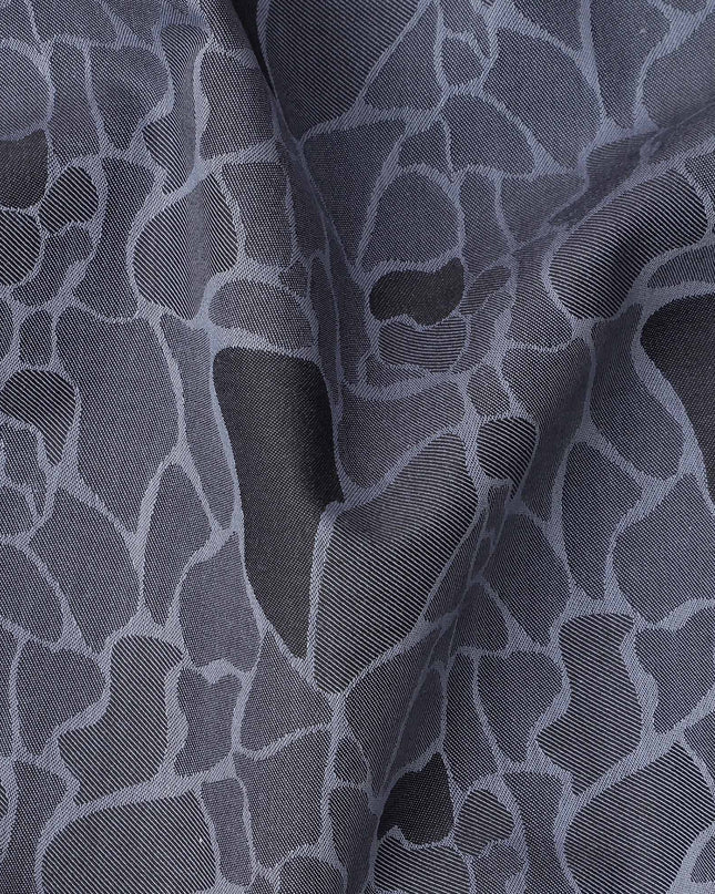 Slate Grey Abstract Print Cotton Shirting Fabric, Width 150 Cms, Made in Japan-D26062