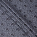Slate Grey Abstract Print Cotton Shirting Fabric, Width 150 Cms, Made in Japan-D26062