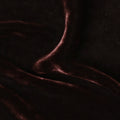 Chocolate Brown Premium Silk Blended Velvet Fabric with Rich Gloss and Soft Luxurious Texture, 140 Cms Width, Made in China-D25910