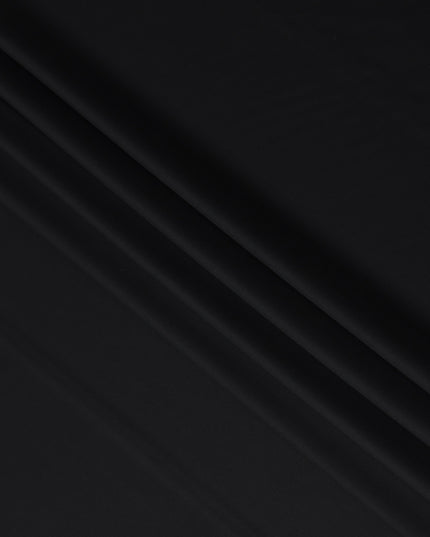 Jet Black Merino Wool Suiting Piece 150cm | Regal Fabrics
