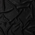 Black Self-Textured Silk Crepe Fabric with Subtle Leaf Motifs and Smooth Lustrous Finish, 110 Cms Width, Made in China-D25887