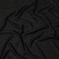 Black Self-Textured Jacquard Silk Crepe Fabric with Subtle Floral Weave and Smooth Lustrous Finish, 110 Cms Width, Made in China-D25889