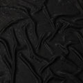 Black Self-Embossed Floral Silk Crepe Fabric with Subtle Gloss Finish and Elegant Textured Weave, 110 Cms Width, Made in China-D25888