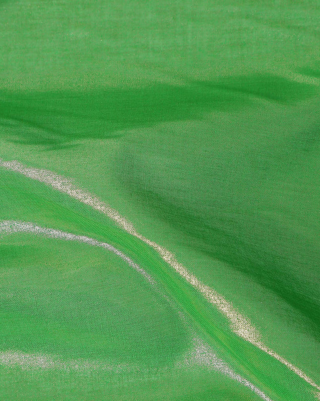 Green Cotton Voile Tissue Fabric 140cm India