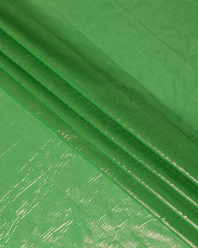 Green Cotton Voile Tissue Fabric 140cm India