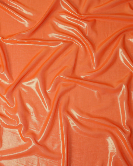 Orange Cotton Voile Tissue Fabric 140cm India