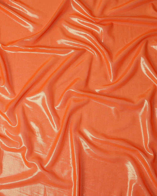 Orange Cotton Voile Tissue Fabric 140cm India