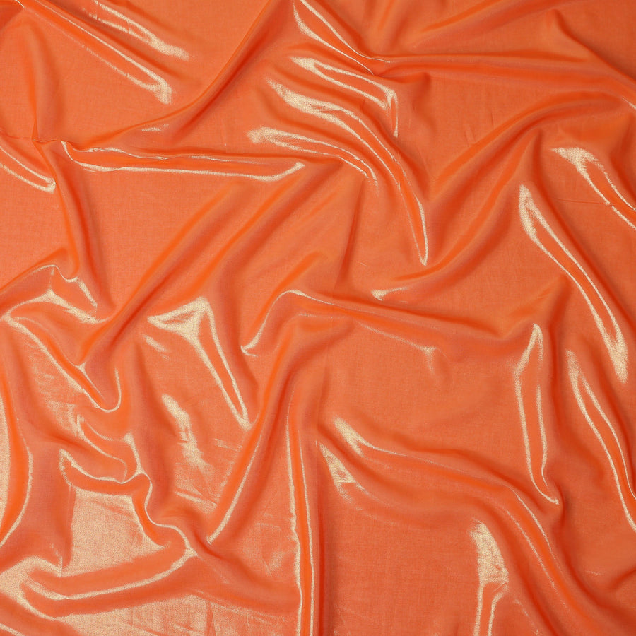 Orange Cotton Voile Tissue Fabric 140cm India