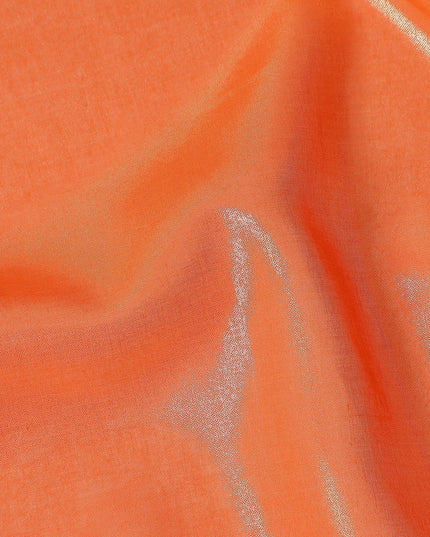 Orange Cotton Voile Tissue Fabric 140cm India