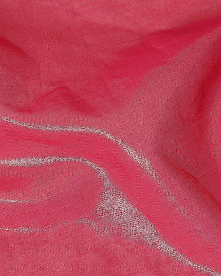 Pink Cotton Voile Tissue Fabric 140cm India