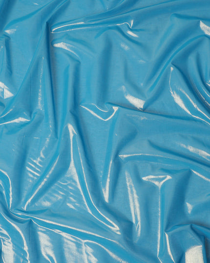 Blue Cotton Voile Tissue Fabric 140cm India