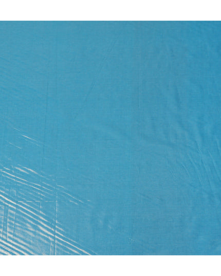 Blue Cotton Voile Tissue Fabric 140cm India