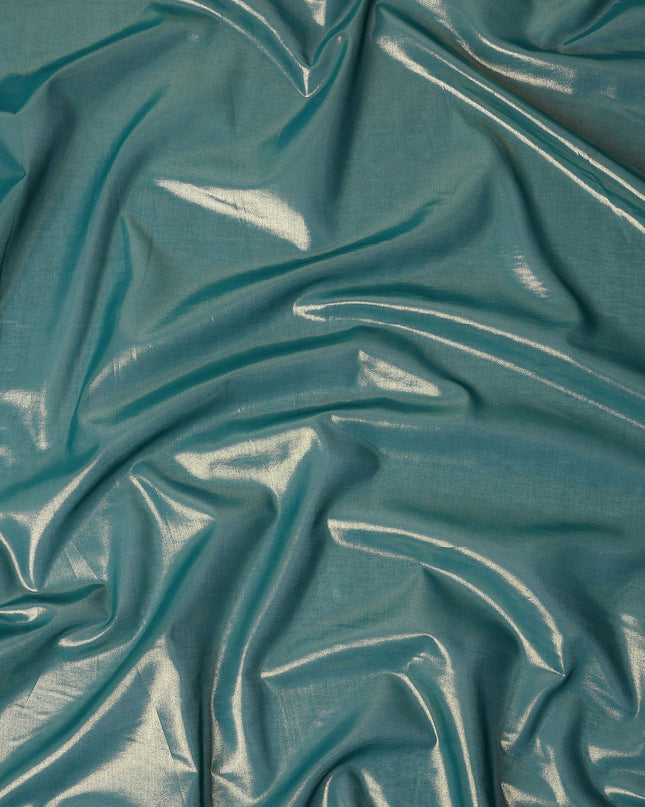 Teal Green Cotton Voile Tissue Fabric 140cm India