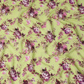 Green Floral Printed Viscose Crepe 110cm
