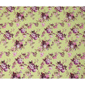 Green Floral Printed Viscose Crepe 110cm