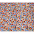 Blue Floral Viscose Crepe Fabric 110cm - 0560916