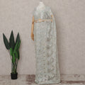 Opal White French Chantilly Lace Saree