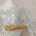 Opal White French Chantilly Lace Saree