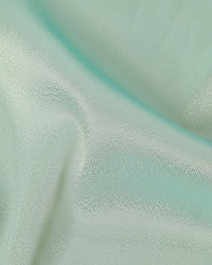 Mint Green Premium Silk Lame Fabric, 110 Cms Width, Made in South Korea-D26140